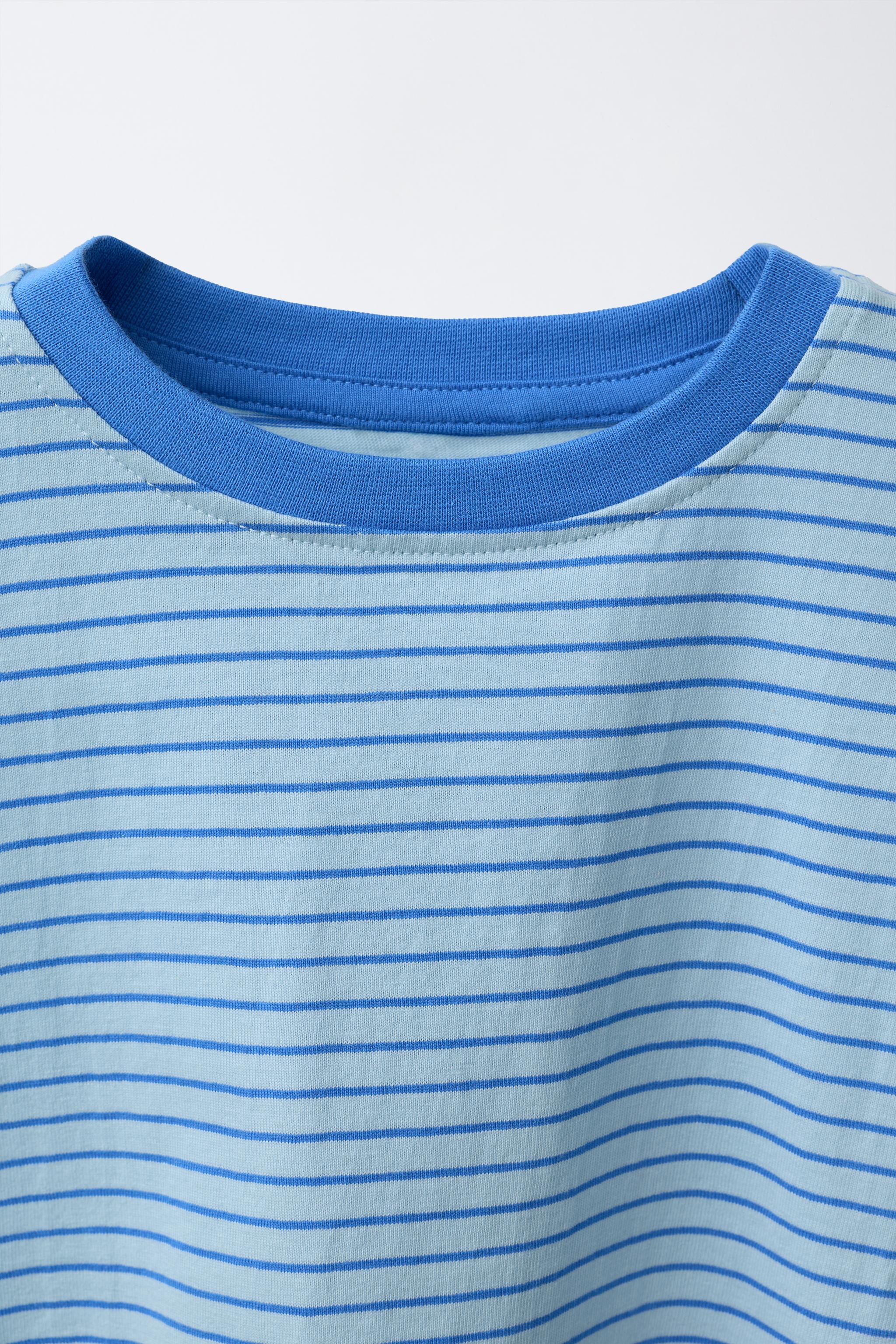 THREE-PACK OF STRIPED AND SOLID T-SHIRTS